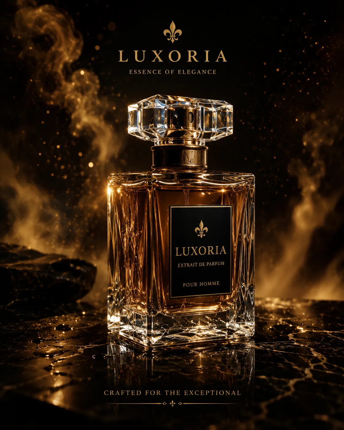 Luxury Perfume Advertisement Poster for Instagram & E-commerce
